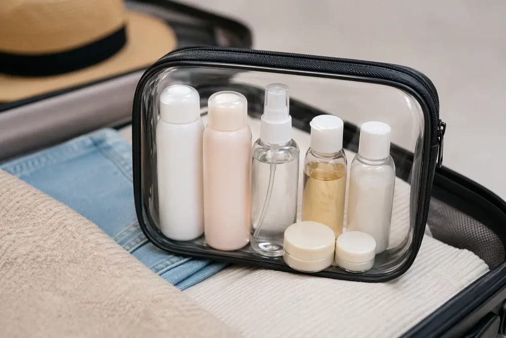 Slimme, compacte reisflesjes die lekvrij blijven en perfect in je handbagage passen.